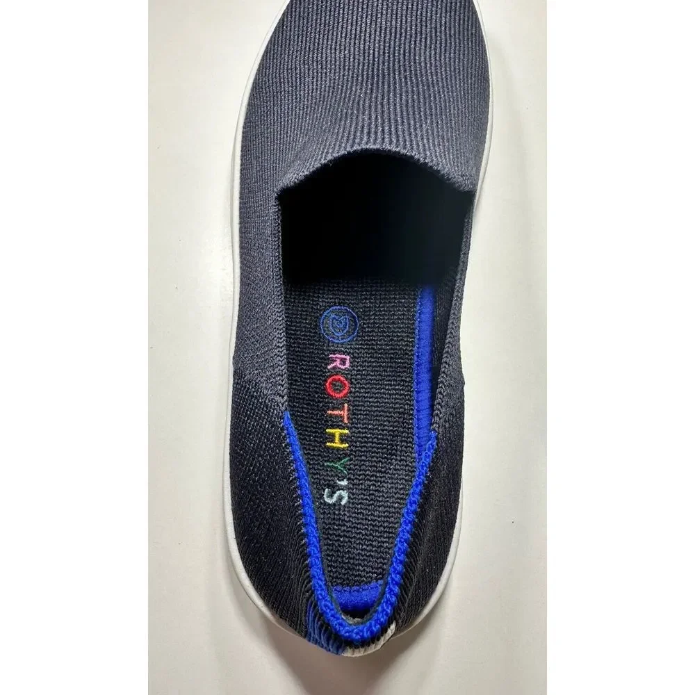 Rothy's The Original Slip‎ On Navy Blue KIDS Size 3 US Flats Sneaker